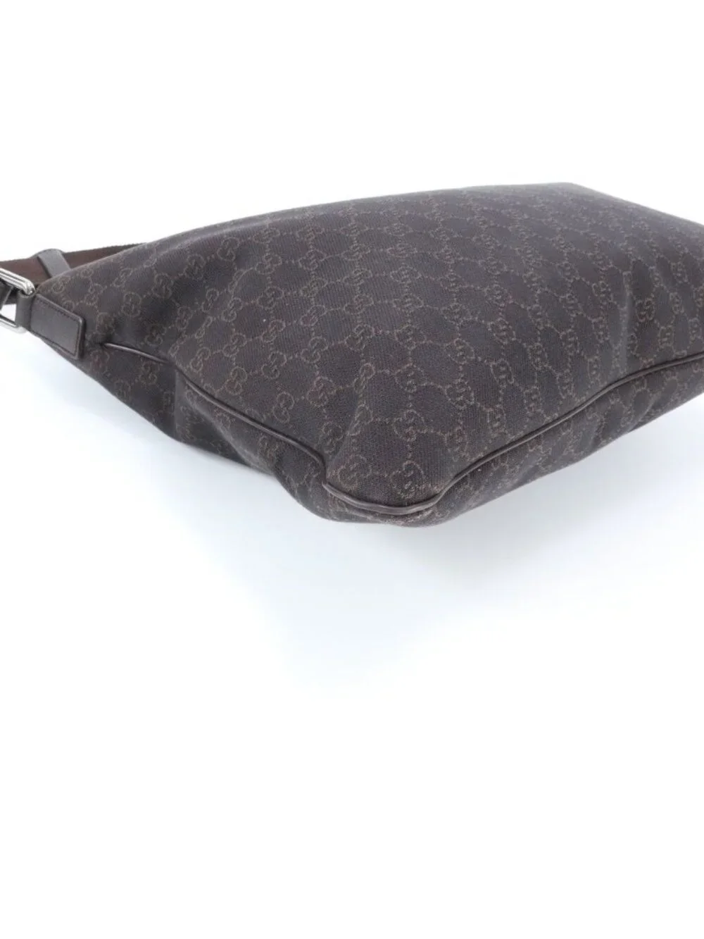Gucci GG Canvas Leather Shoulder Bag Messenger Business Tote